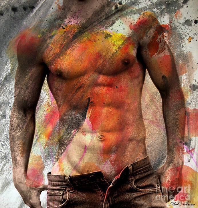 Male Nude Painting - Dont Explain  by Mark Ashkenazi