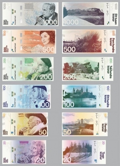 Redesigning the Swedish Banknote » ISO50 Blog – The Blog of Scott Hansen (Tycho / ISO50) #banknote #money #swedish