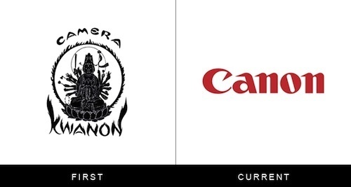 Logos Of Famous Brands, Then And Now DesignTAXI.com #logo #branding