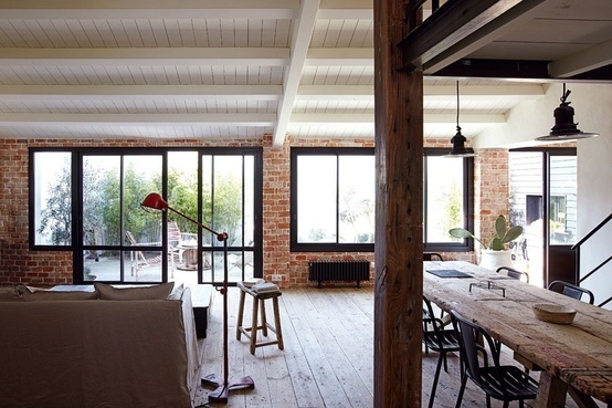 The Design Chaser: Interior Brick | Raw #interior #brick #design #decor #wall #deco #decoration