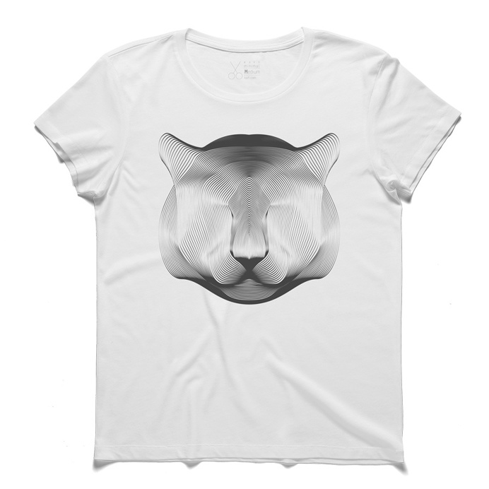#puma #white #tee #tshirt #puma #cat #minimal #simplicity #head #andreaminini