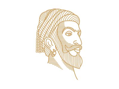Sivaji #line_art#editorial#portrait#india#illustration#digitalart#history