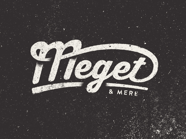 Meget & Mere #typography #logo design #lettering