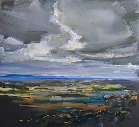 Paul Williams, Windy Harbour (2012) #dark #painting #landscape