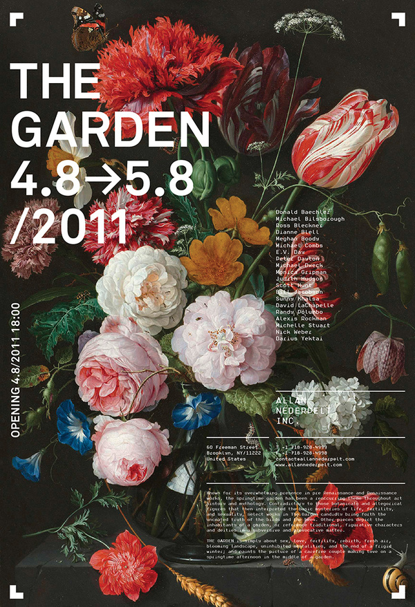 Allan Nederpelt Collection of Shows Posters & Advertisements | meta.matic #photography #painting #poster #flowers #typography