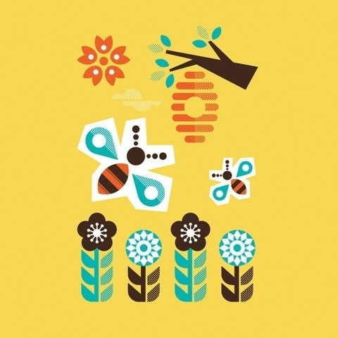 FFFFOUND! | Ty Wilkins #wilkins #butterfly #illustration #ty #garden #flowers