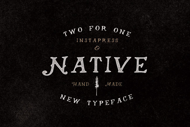 Native Instapress #typeface #typography