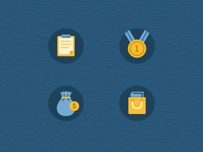 Icons #blue #icons #gold