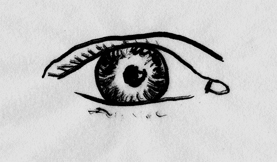 #gif #eye #blinking #blackandwhite #linedrawing