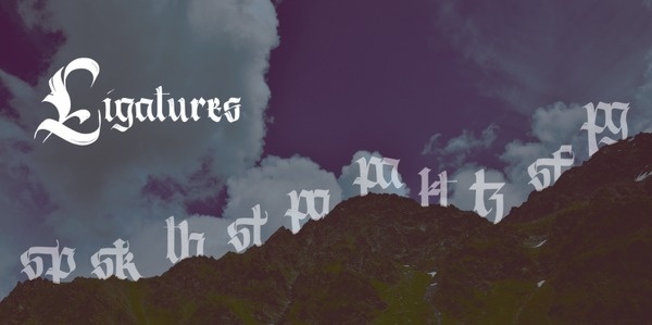 Ligature - Berliner Fraktur #calligraphy #font #typography