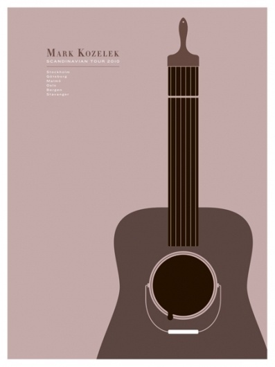 Mark Kozelek 2010 Scandinavian Tour poster by The Small Stakes #mark #kozelek #munn #small #jason #the #paint #illustration #stakes #poster #music