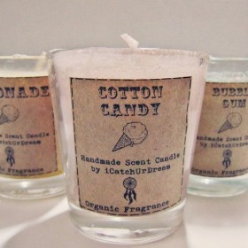 Essential Oil Candles Set - Candy Scented Container Candles - Home Fragrance Aromatherapy - Boho Pas - pastel scented candle