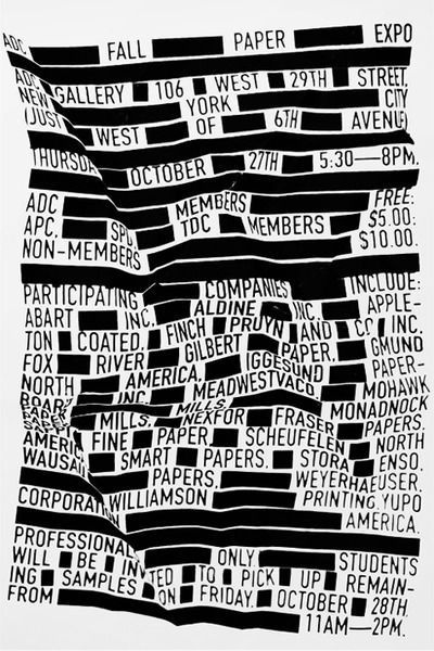 ADC Paper Expo Invite #design #graphic #typography