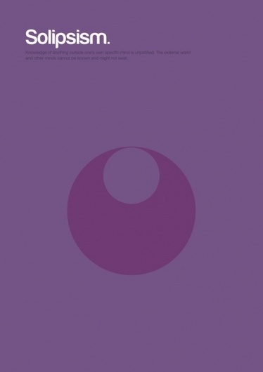 Major Movements in Philosophy as Minimalist Geometric Graphics | Brain Pickings #solipsism #poster