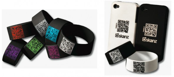 QR Code Wristbands #business #design #graphic #cards #3d