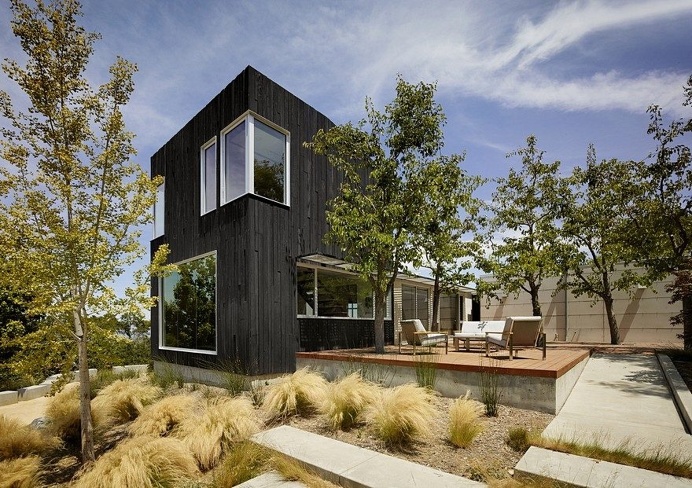 This Los Gatos Modern Home Has Shou Sugi Ban Style Exteriors