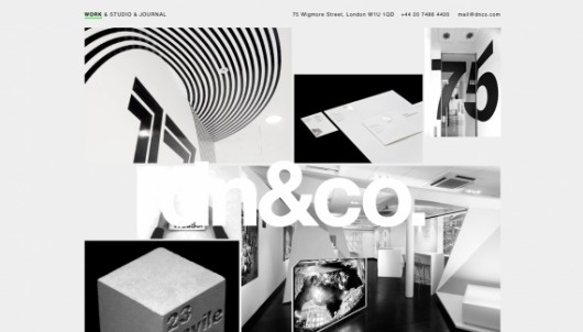 dn&co - Web design inspiration from siteInspire #website #helvetica #webdesign