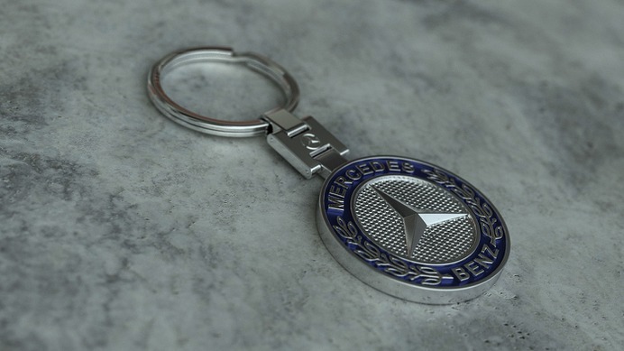 Mercedes-Benz Keychain CGI on Behance