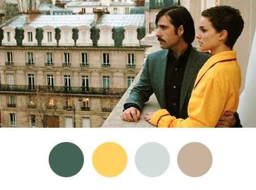 Hotel Chevalier. #wes #color #anderson #palette