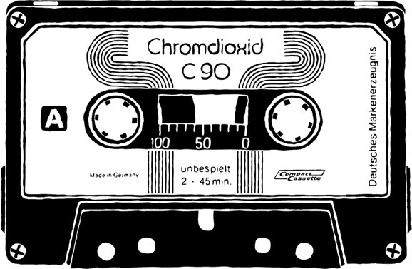 Mix Tapes on Behance #white #design #black #illustration #80s #and #tapes