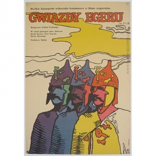 ORIGINAL VINTAGE FILM POSTERS - EYE SEA POSTERS / Gwiazdy Egeru - original Polish film poster #illustration #polish #poster
