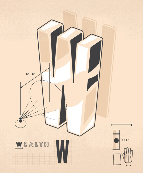Money Magazine / 101 Ways to Build Wealth on Behance #illustration #lettering #typography