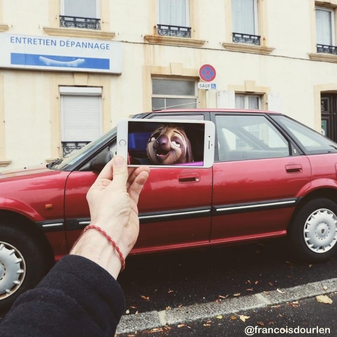 Instagram Art: François Dourlen Juxtaposes Pop Culture Characters Into Real-Life