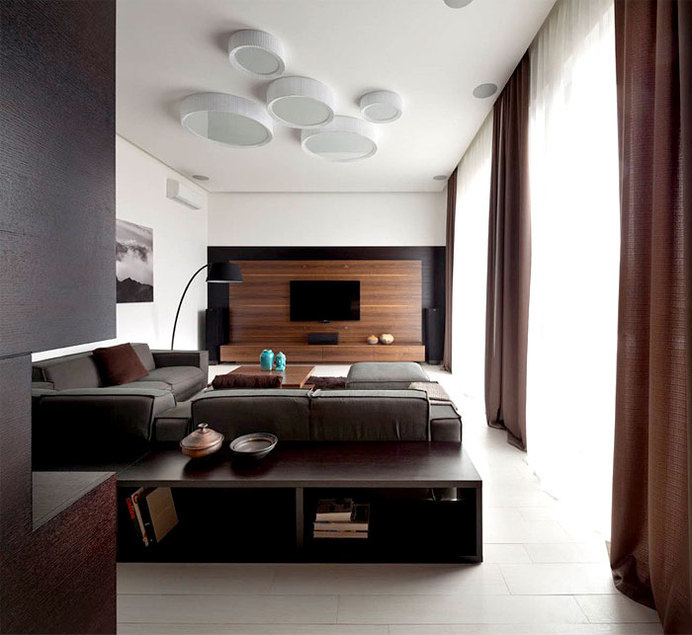 Trendy Functional and Contemporary Home fashionable moody dark living room interior 4 #interior #design #decor #living #livingroom #room
