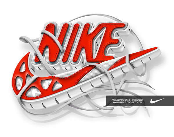 Nike Futura logo on Behance #logo #illustration #nike #typography