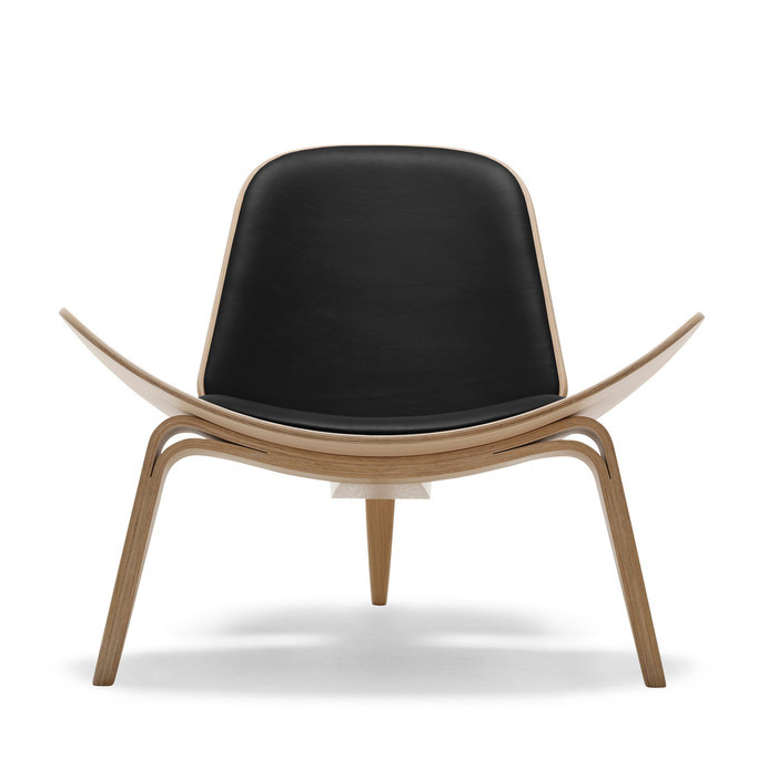 Carl Hansen - CH07 Schalenstuhl, Eiche geölt / schwarz (Loke 7150) - Einzelabbildung #chair
