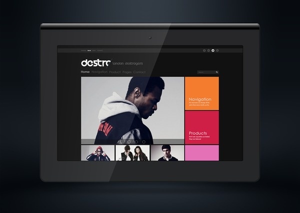 Destro #color #design #website #metro #web #style