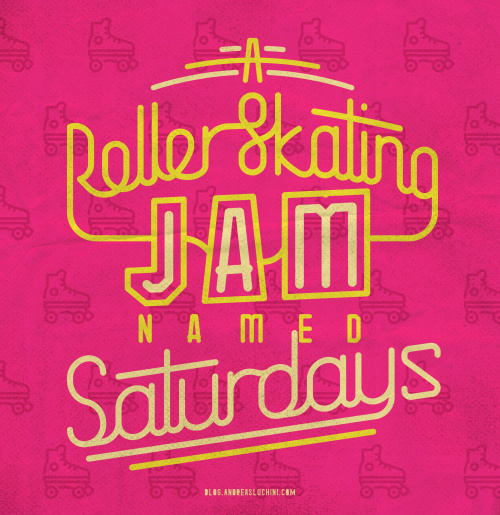 #hiphop #delasoul #oldschool #pink #rollerskating #saturday