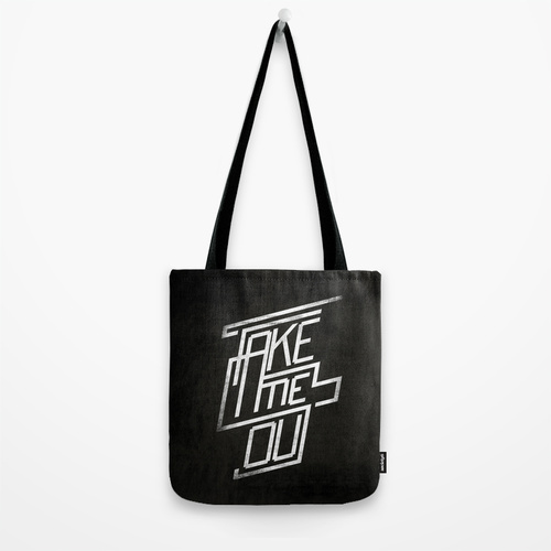 "Take me out" tote bag by Koning #tote #black #fashion #bag #ferdinand #franz