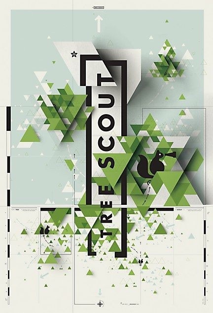 Tree Scout. Poster. Eric Karnes, designer