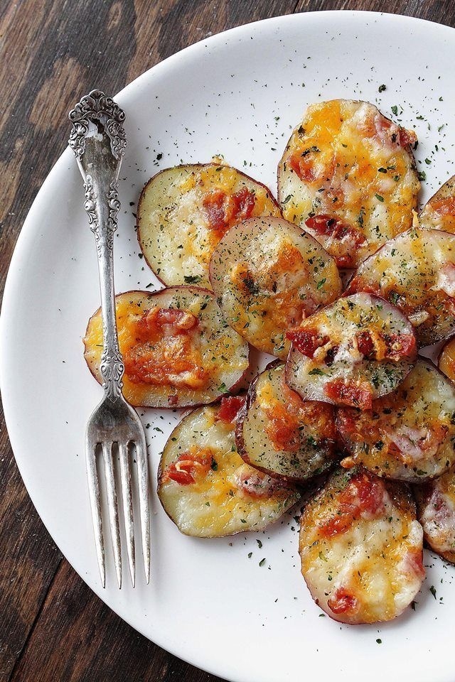 Loaded Baked Potato Rounds #potato