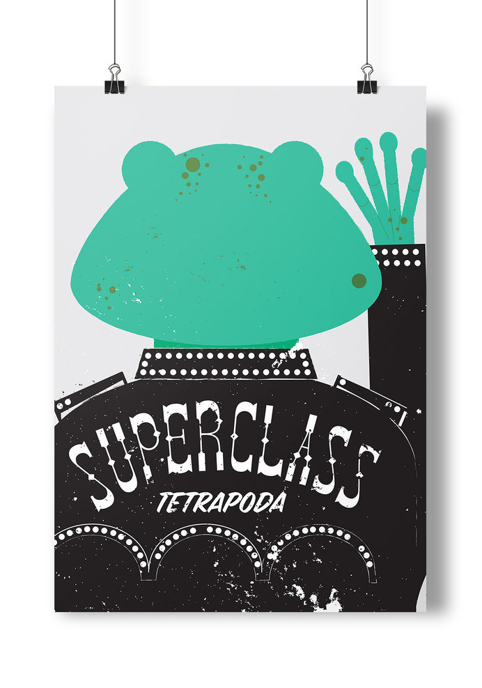 Poster Project #print #leather #tetrapod #poster #frog