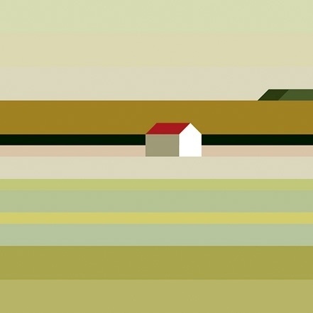 Landschaft Mit Haus - but does it float #painting