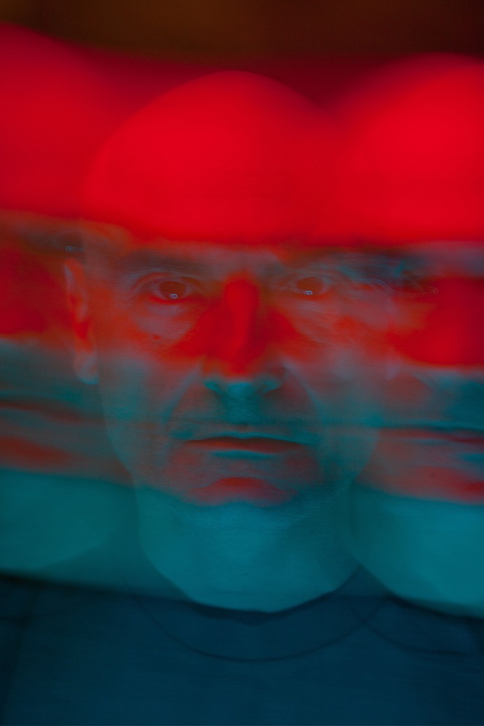 CJ Foeckler Photography | #shutterdrag #portrait #red #green #blue #lighting #scary