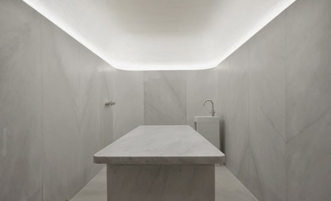 simplicity love: Akasha Holistic Wellbeing Centre, Cafe Royal, London | David Chipperfield Architects #spa #bath