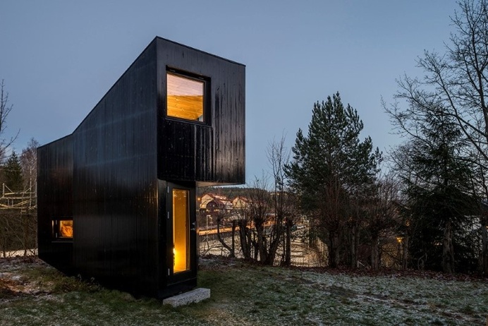 Writer's Cottage in suburban residential area of the Oslo city
