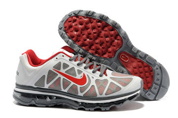 Nike Air Max 2011 White Grey Red-Mens #shoes