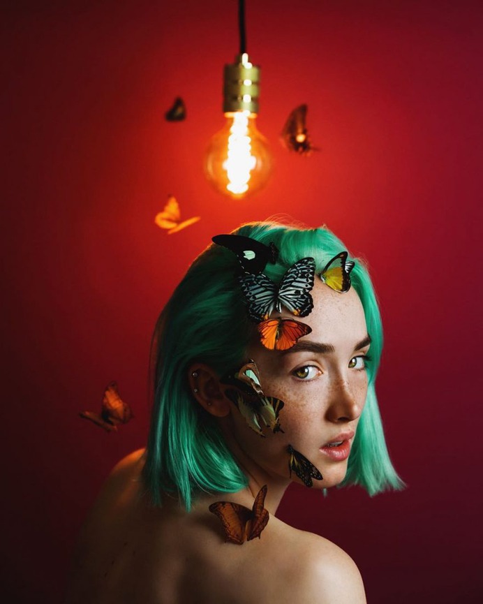 Mesmerizing and Playful Self-Portraits by Claire Luxton