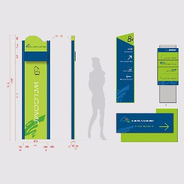 Office Building wayfinding | Signage | Sign Design | Wayfinding | Wayfinding signage | Signage design | Wayfinding Design | 办公楼导视牌