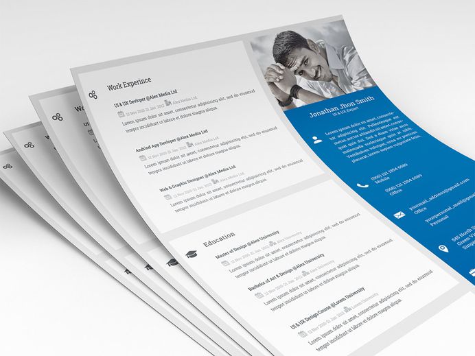 Free Modern and Clean Resume for Professional