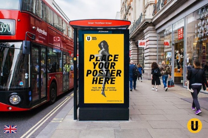 Bus Station Mockup PSD