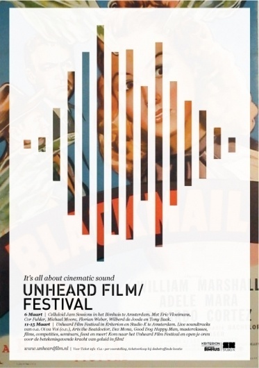Unheard Film Festival Campagne | 178 aardige ontwerpers #poster