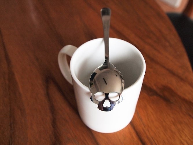 Skull Sugar Spoon #tech #flow #gadget #gift #ideas #cool