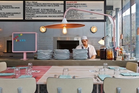 At New Pizza Chain, Jamie Oliver Creates A Chuck E. Cheese For Hip Locavores | Co.Design: business + innovation + design #union #interiors #restaurant #store #jack #pizza