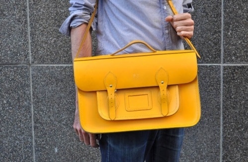 Likes | Tumblr #yellow #satchel #leather #fashion #bag