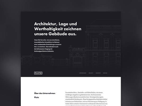 Pluto is online! #line #background #web #layout #dark